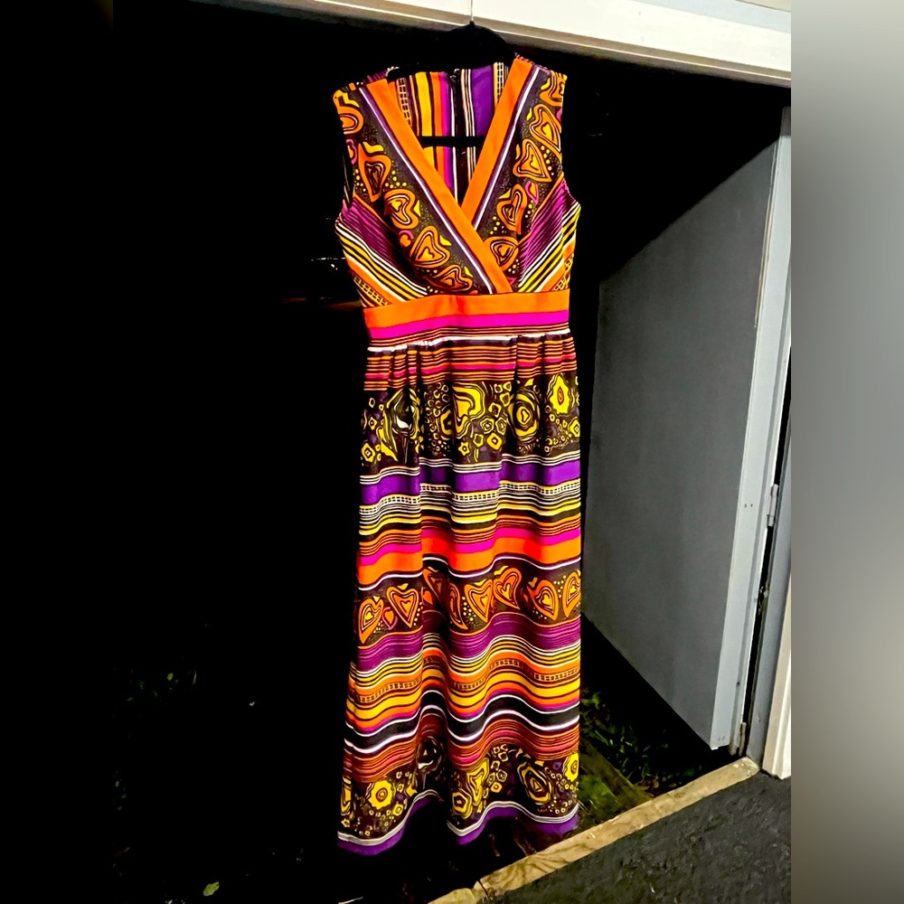 Late 60's VINTAGE Maxi Hostess Dress